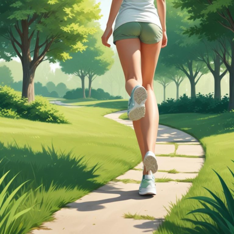 Camminate brevi per gambe più rilassate