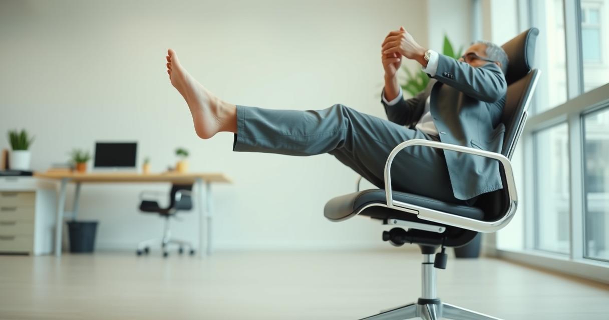 Attività leggere in ufficio per mobilità — Pause attive per migliorare la circolazione Attività leggere in ufficio per mobilità — Pause attive per migliorare la circolazione
