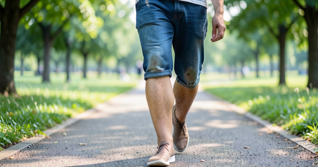 Benefici della camminata lenta per le articolazioni — Stimolazione della sintesi di collagene e mantenimento della densi